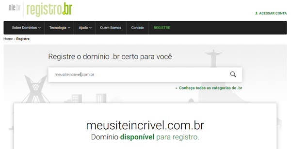 woocommerce registrar domínio registro br